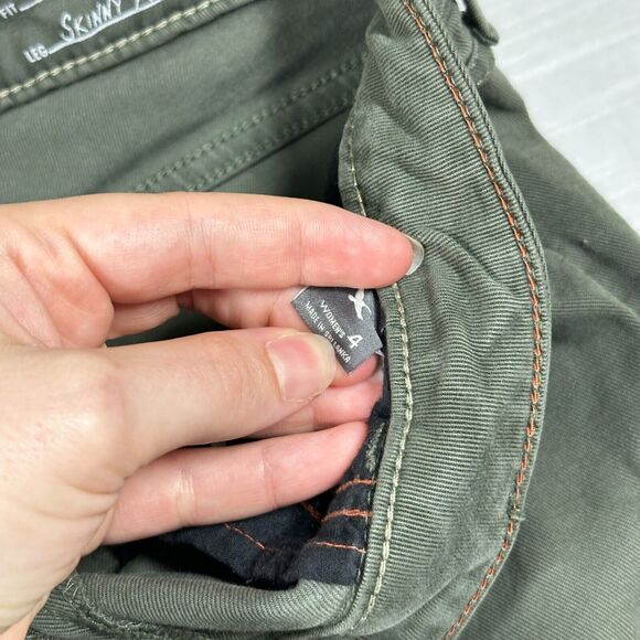 Eddie Bauer Jeans Womens Green 4 Slightly Curvy Skinny Ankle Denim - Picture 6 of 12